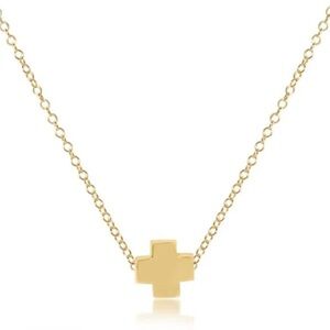 enewton 16” Gold Signature Cross Necklace
